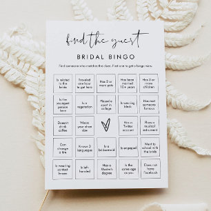 STELLA Vind het Guest Vrijgezellenfeest Bingo spel Kaart