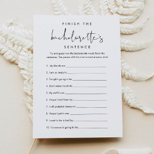 STELLA Voltooi het vrijgezellenspel Kaart