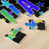 "STELLA" Voornaam, geun "HAPPY BIRTHDAY" Legpuzzel (Zijkant)