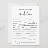 STELLA Vrijgezellenfeest Libs, Vul het Spel Blanks Kaart (Voorkant)