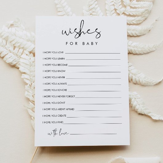 STELLA Wensen voor Baby Advies Kaart