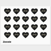 Stella white gold Handwriting Aufkleber Herz Hart Sticker (Vel)