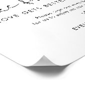 STELLA Wijnfles Gastenboek Trouwbord Poster (Hoek)