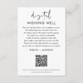 STELLA Wishing Well QR Code Bruiloft Informatiekaartje (Voorkant)