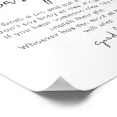 STELLA Zeg niet Baby Game Sign Poster (Hoek)