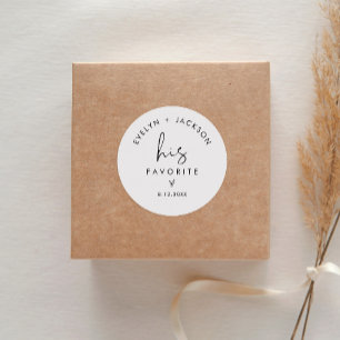 STELLA Zijn Favoriete Treat Favor 1,5" (vel van 20 Ronde Sticker