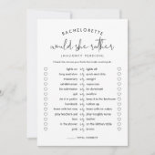 STELLA zou ze liever ondeugend vrijgezellenspel Kaart (Voorkant)