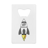 Stellair aan de motorraket creditkaart flessenopener (Achterkant)