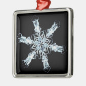 Stellair sneeuwkristal metalen ornament (Links)