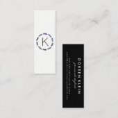 Stellair verlooppatroon met monogram mini visitekaartje (Voorkant / Achterkant)