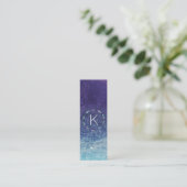 Stellair verlooppatroon met monogram mini visitekaartje (Staand voorkant)