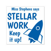 Stellair werk Houd het omhoog Aangepaste Leerkrach Zelfinktende Stempel (Design)