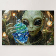 Stellaire Alien in Ruimteschip Kristallijnen Cupca