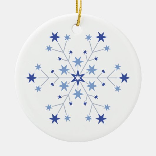 Stellaire Beginnen Keramisch Ornament (Voorkant)
