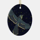 Stellaire Blauwe Gaai Keramisch Ornament (Rechts)