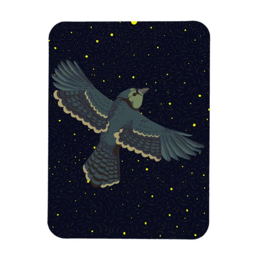 Stellaire Blauwe Gaai Magneet (Verticaal)