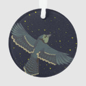 Stellaire Blauwe Gaai Ornament (achterkant)