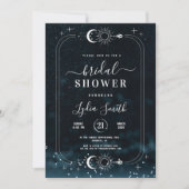 Stellaire Bruiloft Bridal Shower Hemelse uitnodigi Kaart (Voorkant)