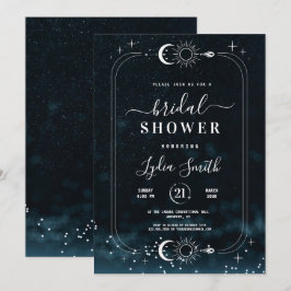 Stellaire Bruiloft Bridal Shower Hemelse uitnodigi Kaart