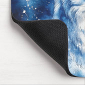 Stellaire Constellatie van de Blauwe Wolf Muismat (Hoek)