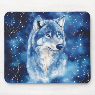 Stellaire Constellatie van de Blauwe Wolf Muismat