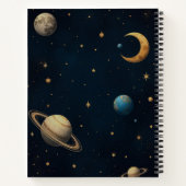 Stellaire dromen en vastberadenheid notitieboek (Achterkant)