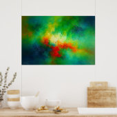 Stellaire Droomtoestand Abstract Poster (Keuken)