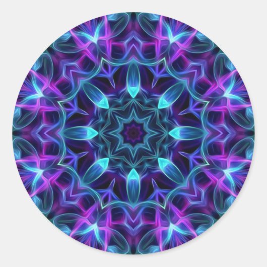 Stellaire gloed ronde sticker (Voorkant)