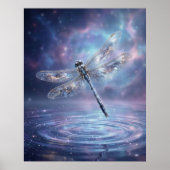 Stellaire Libelle Kosmische Gloed Poster (Voorkant)