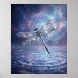 Stellaire Libelle Kosmische Gloed Poster