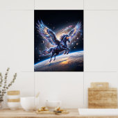 Stellaire Pegasus Galactische Rand Ruimte Kunst Poster (Keuken)
