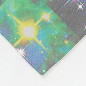 Stellaire ruimte in kat fleece deken (Hoek)