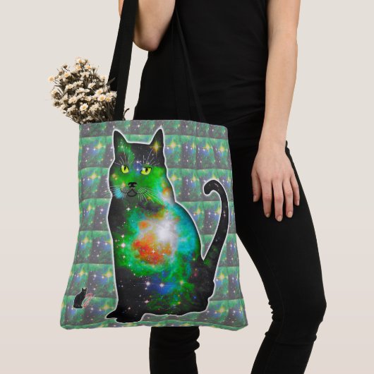 Stellaire ruimte in kat tote bag (Dichtbij)