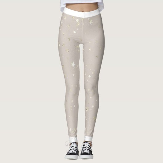 Stellaire stijl: Glittery Star Leggings (Voorkant)