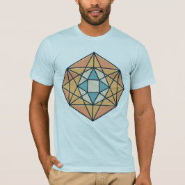 Stellaire symmetrie in heilige geometrische vorm t-shirt