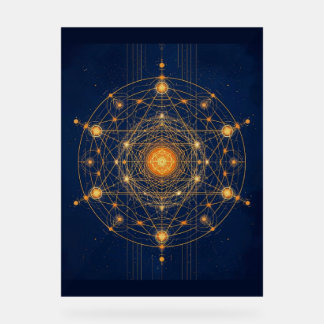 Stellaire uitlijning: de geometrie van innerlijk l acryl bord