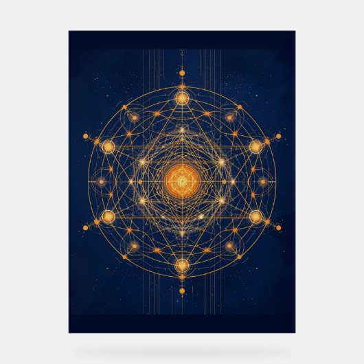 Stellaire uitlijning: de geometrie van innerlijk l acryl bord (Voorkant)