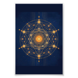 Stellaire uitlijning: de geometrie van innerlijk l foto afdruk