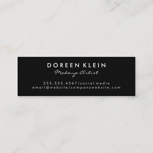 stellaire veer | Make-upkit Mini Visitekaartje (Achterkant)