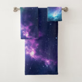 Stellaire verlichting: Nebula met gloeiende sterre Bad Handdoek (Insitu)