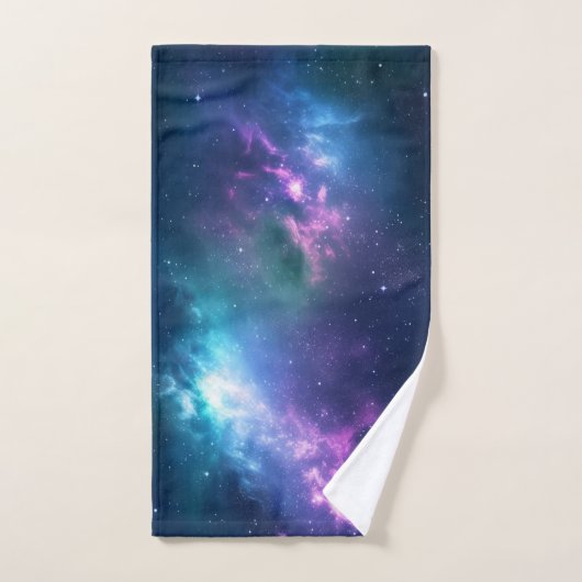 Stellaire verlichting: Nebula met gloeiende sterre Bad Handdoek (Handdoek)