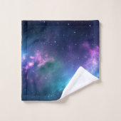 Stellaire verlichting: Nebula met gloeiende sterre Bad Handdoek (Wasdoekje)