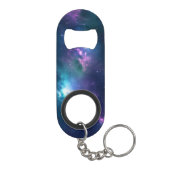 Stellaire verlichting: Nebula met gloeiende sterre Mini Flessenopener (Achterkant)