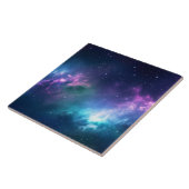 Stellaire verlichting: Nebula met gloeiende sterre Tegeltje (Zijkant)