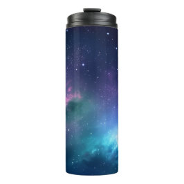 Stellaire verlichting: Nebula met gloeiende sterre Thermosbeker