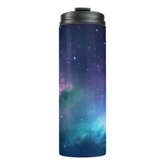 Stellaire verlichting: Nebula met gloeiende sterre Thermosbeker (Voorkant)