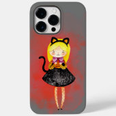 Stellalunarts Cute Girl Halloween Cat Case-Mate iPhone Case (Achterkant)