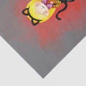 Stellalunarts Cute Girl Halloween Cat Tissuepapier (Detail)