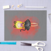 Stellalunarts Cute Girl Halloween Cat Tissuepapier (Craft)