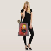 Stellalunarts Cute Girl Halloween Cat Tote Bag (Op model)